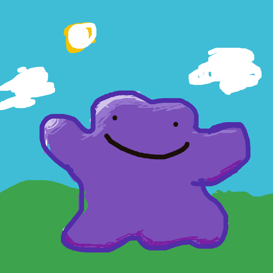 Sky's drawing of Ditto — Pokémon sketch on Sketchdex