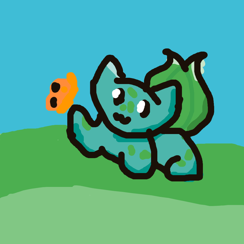 Sky's drawing of Bulbasaur — Pokémon sketch on Sketchdex