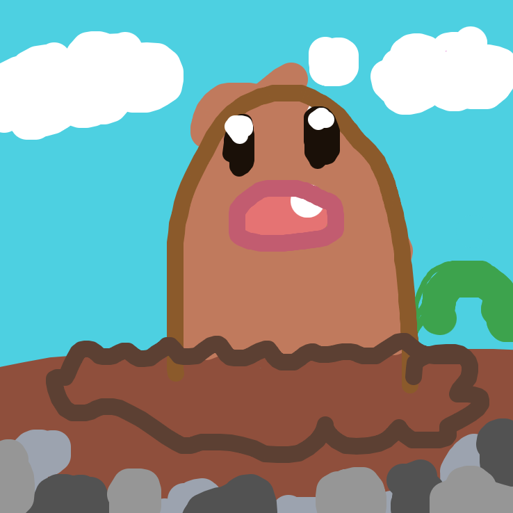 Sky's drawing of Diglett — Pokémon sketch on Sketchdex