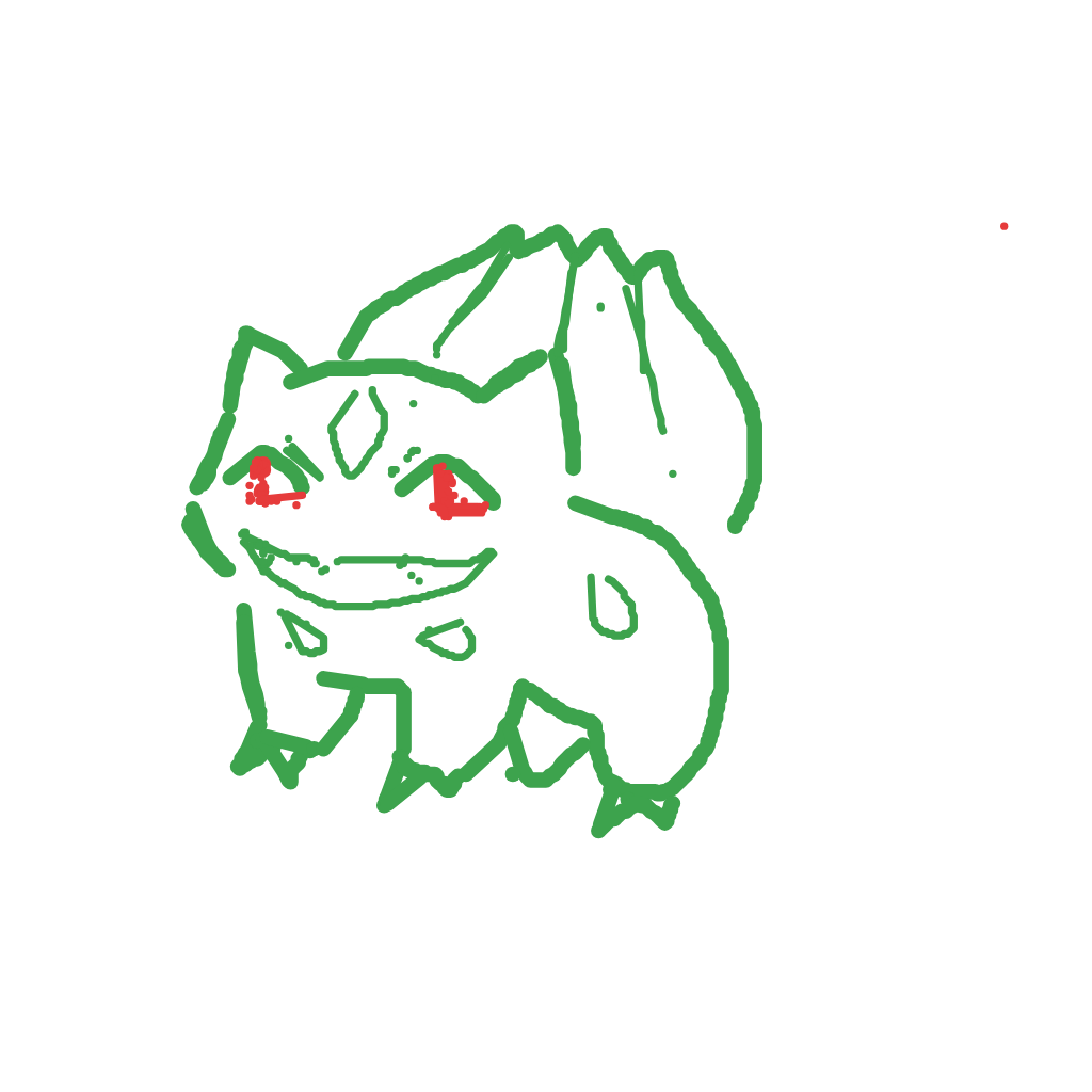 AmberSquirtle251's drawing of Bulbasaur — Pokémon sketch on Sketchdex