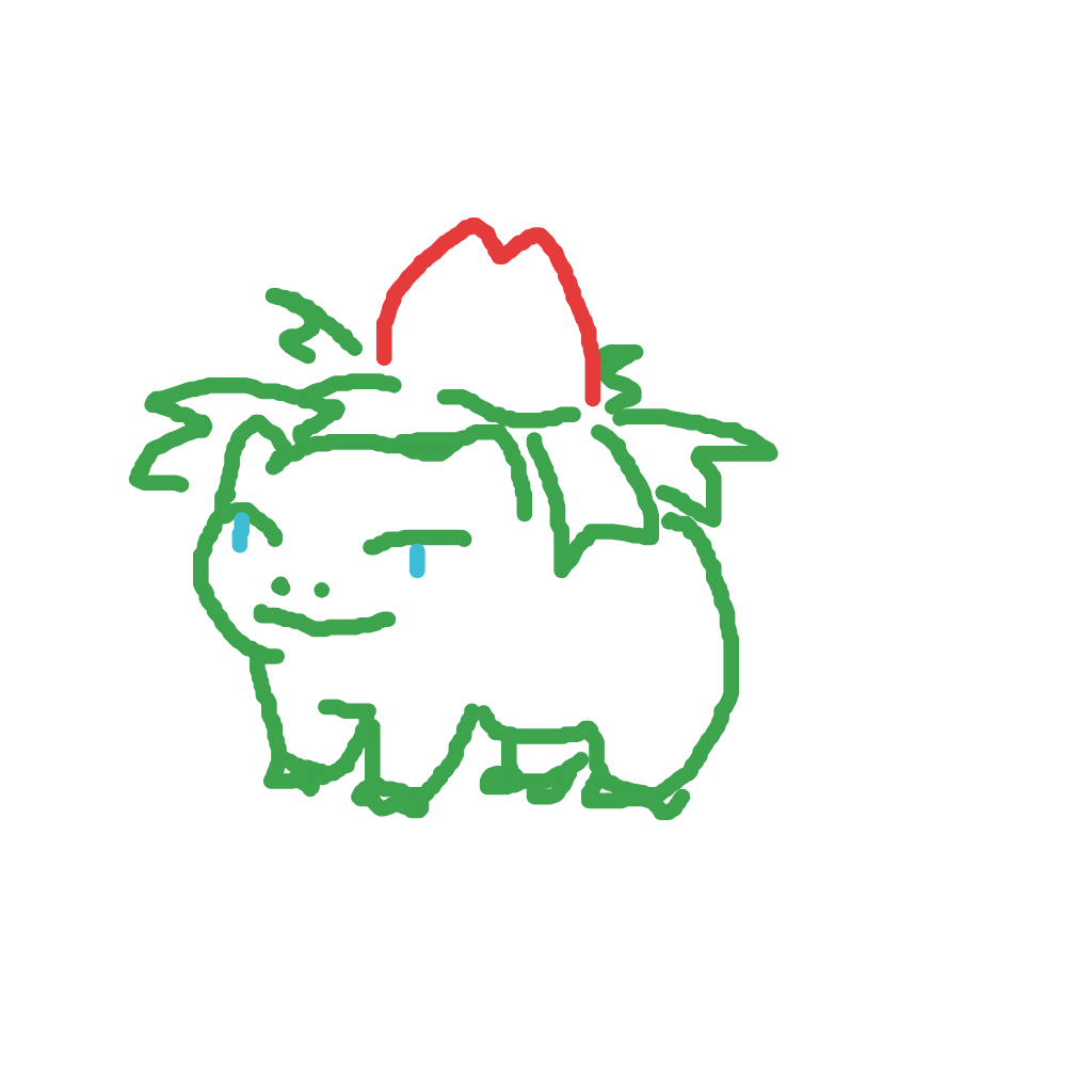 AmberSquirtle251's drawing of Ivysaur — Pokémon sketch on Sketchdex