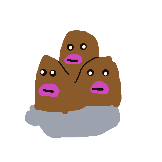 Dugtrio drawing