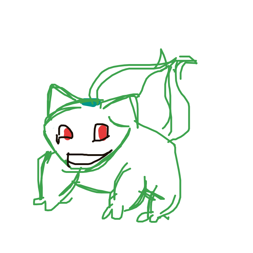 beanzzz's drawing of Bulbasaur — Pokémon sketch on Sketchdex