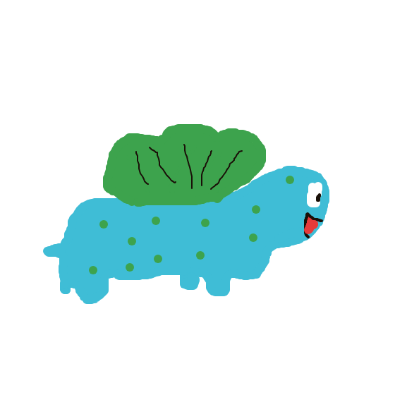 MightyLapras247's drawing of Bulbasaur — Pokémon sketch on Sketchdex