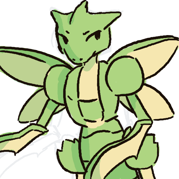 lurantis4ever's drawing of Scyther — best Pokémon fan art on Sketchdex