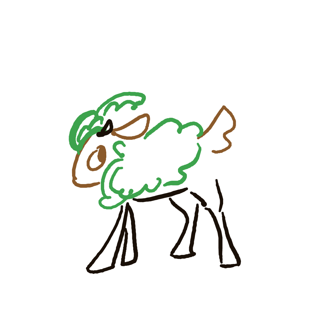 LightSnorlax406's drawing of Gogoat — Pokémon sketch on Sketchdex