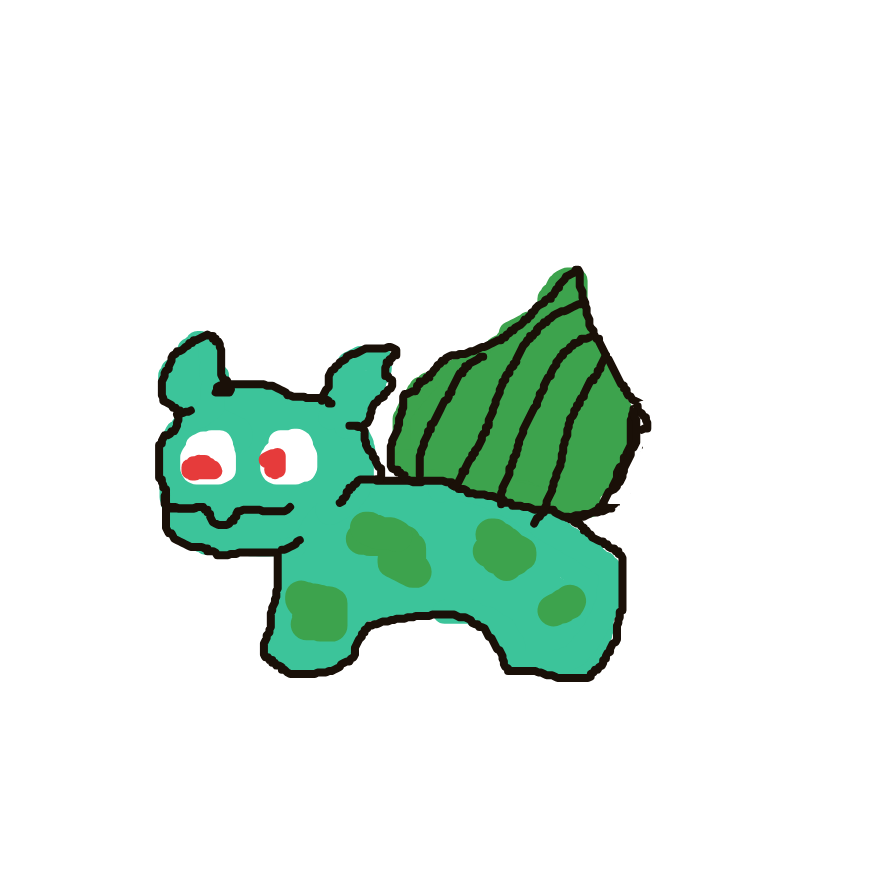 PsychicArcanine827's drawing of Bulbasaur — Pokémon sketch on Sketchdex