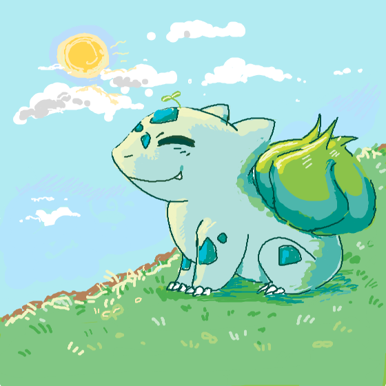 NeonTangela533's drawing of Bulbasaur — Pokémon fan art on Sketchdex