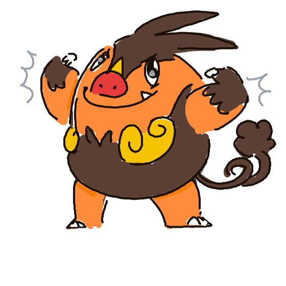 NeonTangela533's drawing of Pignite — best Pokémon fan art on Sketchdex