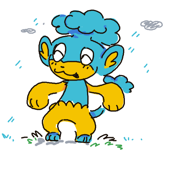NeonTangela533's drawing of Panpour — best Pokémon fan art on Sketchdex