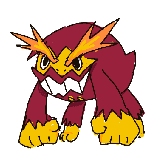 NeonTangela533's drawing of Darmanitan — Pokémon sketch on Sketchdex