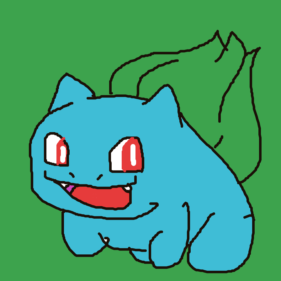 StormyDodrio23's drawing of Bulbasaur — Pokémon sketch on Sketchdex