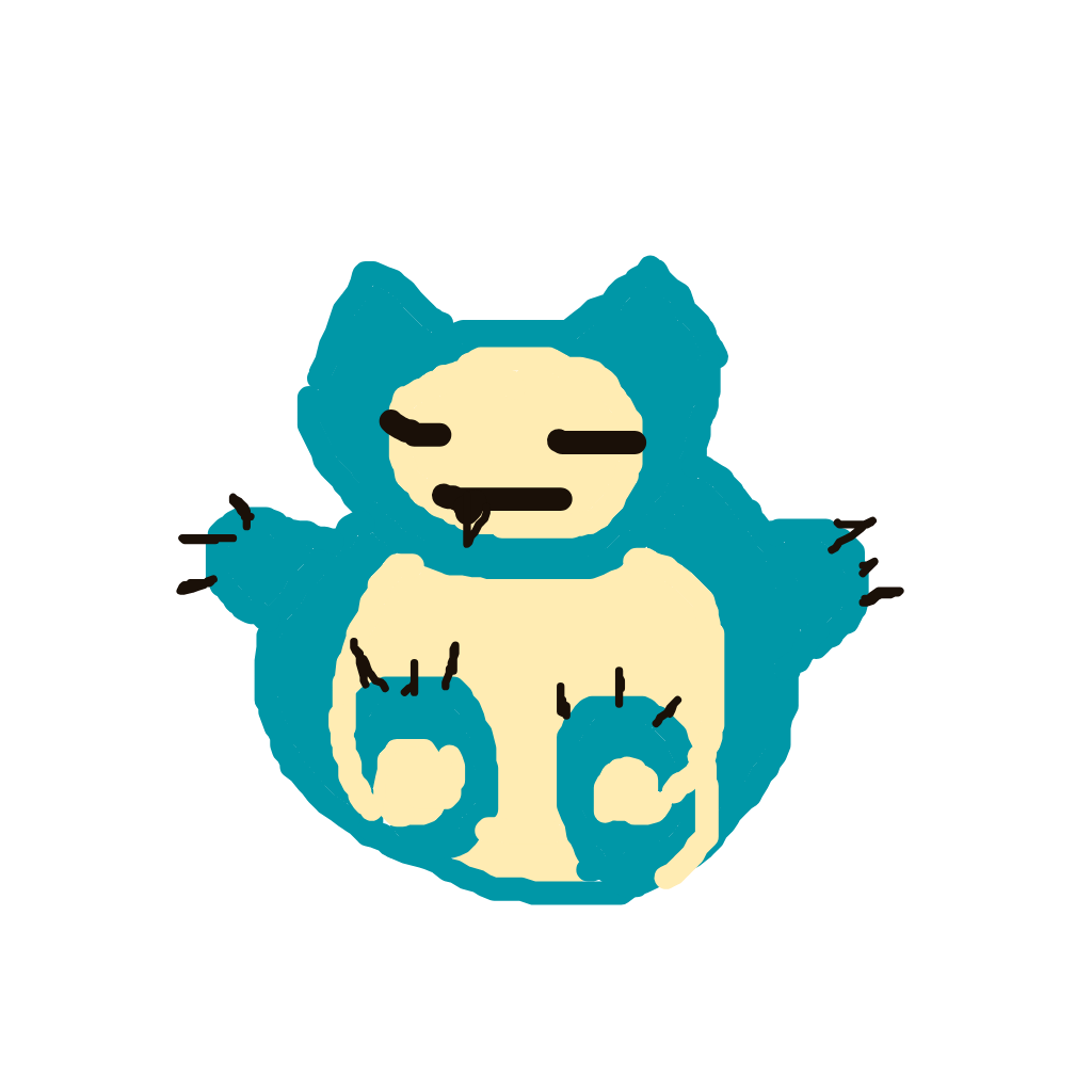 AquaDitto796's drawing of Snorlax — Pokémon sketch on Sketchdex