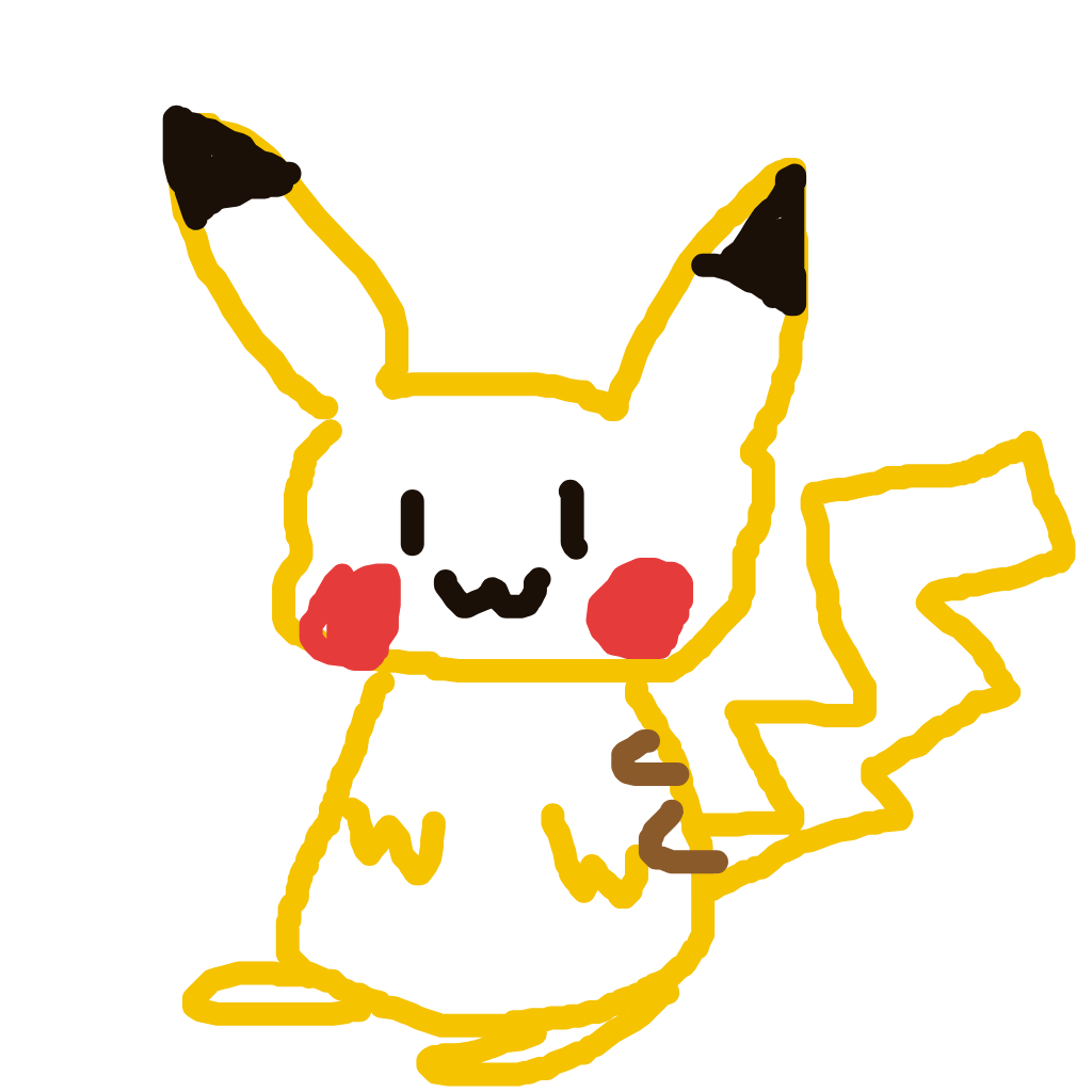 AquaDitto796's drawing of Pikachu — Pokémon sketch on Sketchdex