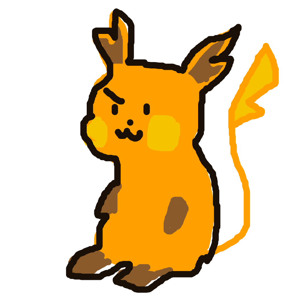 AquaDitto796's drawing of Raichu — Pokémon sketch on Sketchdex