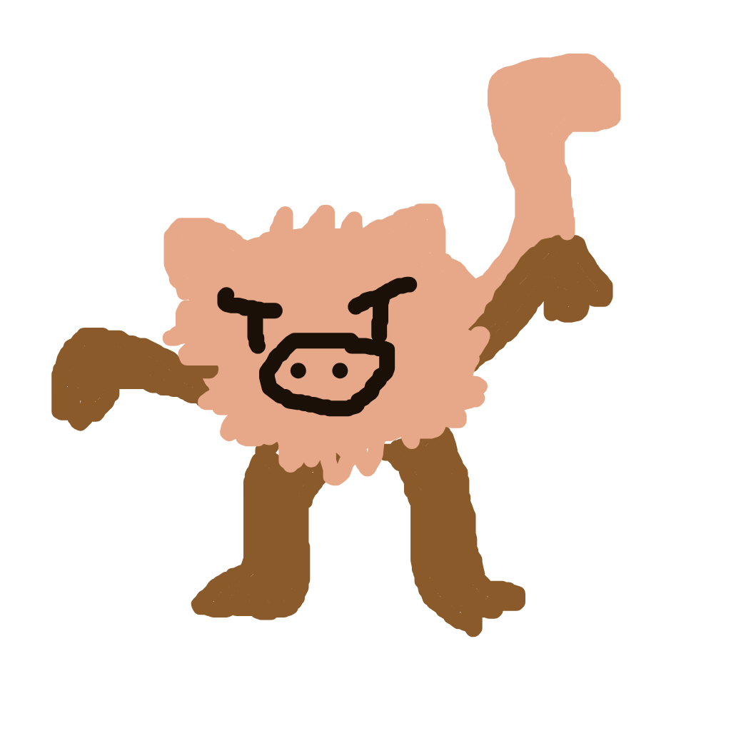 AquaDitto796's drawing of Mankey — Pokémon sketch on Sketchdex