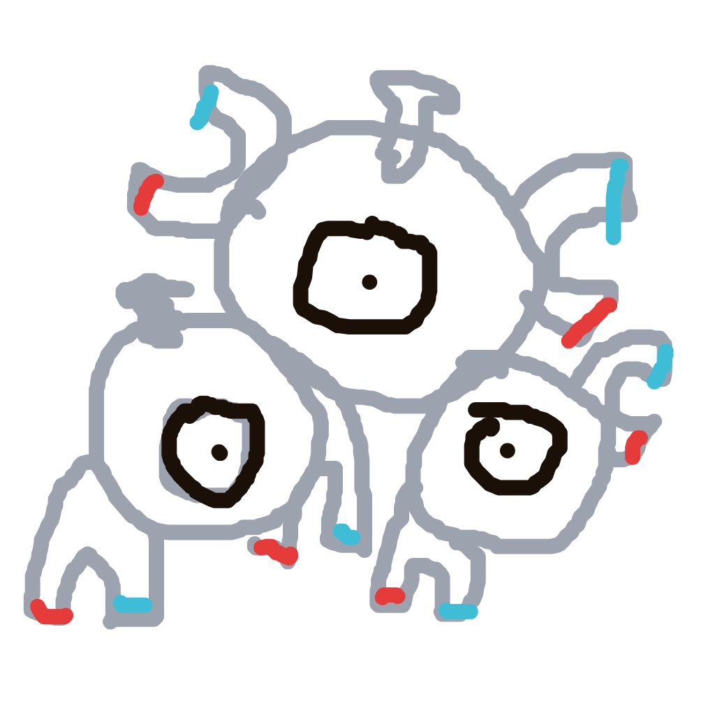 AquaDitto796's drawing of Magneton — Pokémon sketch on Sketchdex
