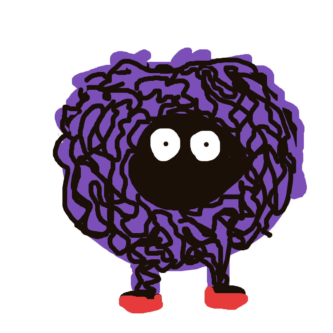 SolarMachamp450's drawing of Tangela — Pokémon sketch on Sketchdex