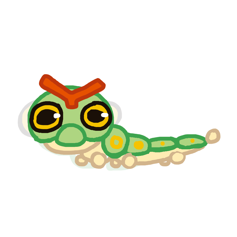 SolarArticuno355's drawing of Caterpie — Pokémon sketch on Sketchdex
