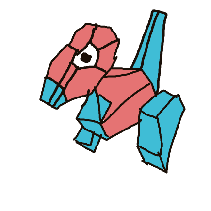 Troller's drawing of Porygon — Pokémon sketch on Sketchdex