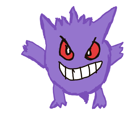 Troller's drawing of Gengar — Pokémon sketch on Sketchdex