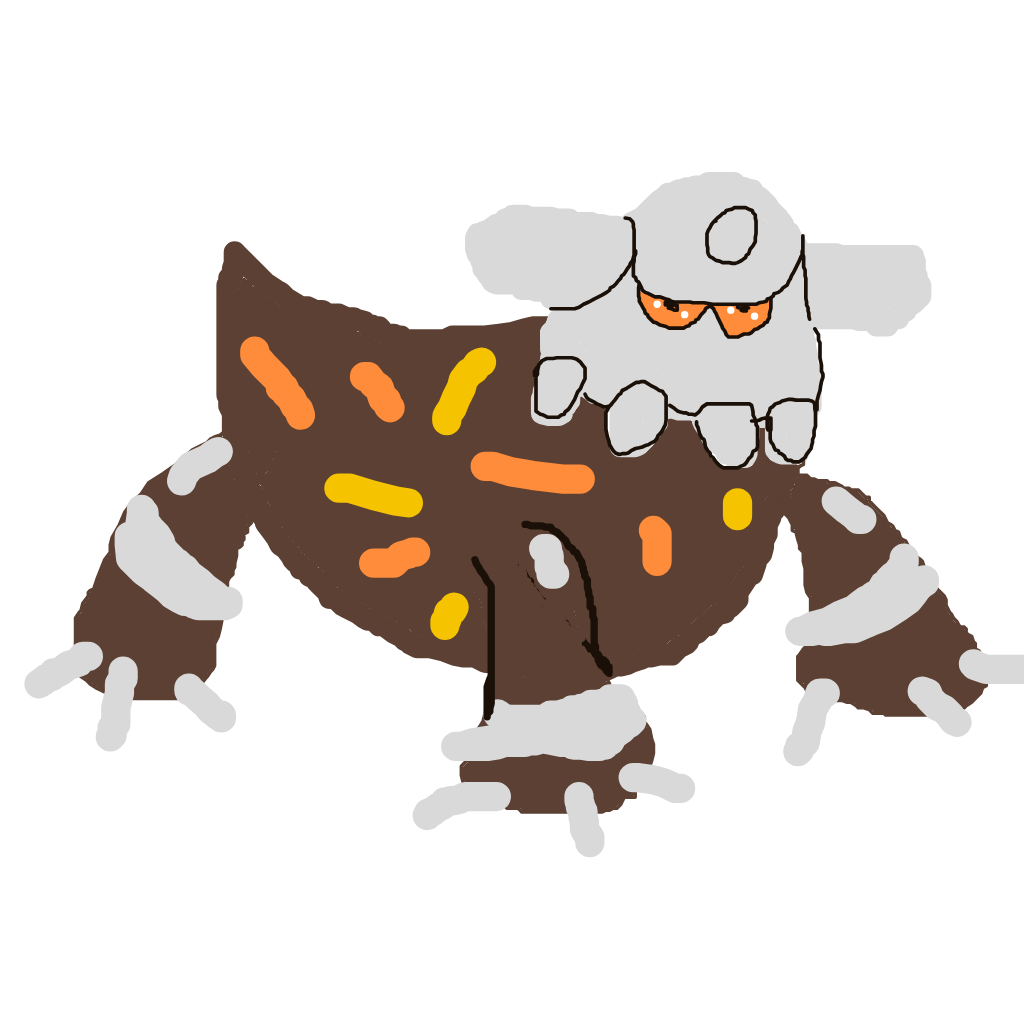 Munkidori22's drawing of Heatran — Pokémon sketch on Sketchdex