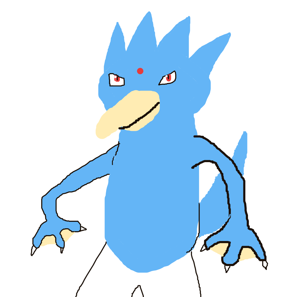 Munkidori22's drawing of Golduck — Pokémon sketch on Sketchdex
