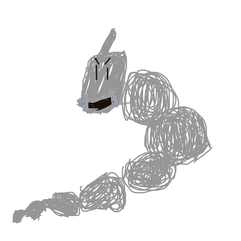 ToprakAze's drawing of Onix — Pokémon sketch on Sketchdex