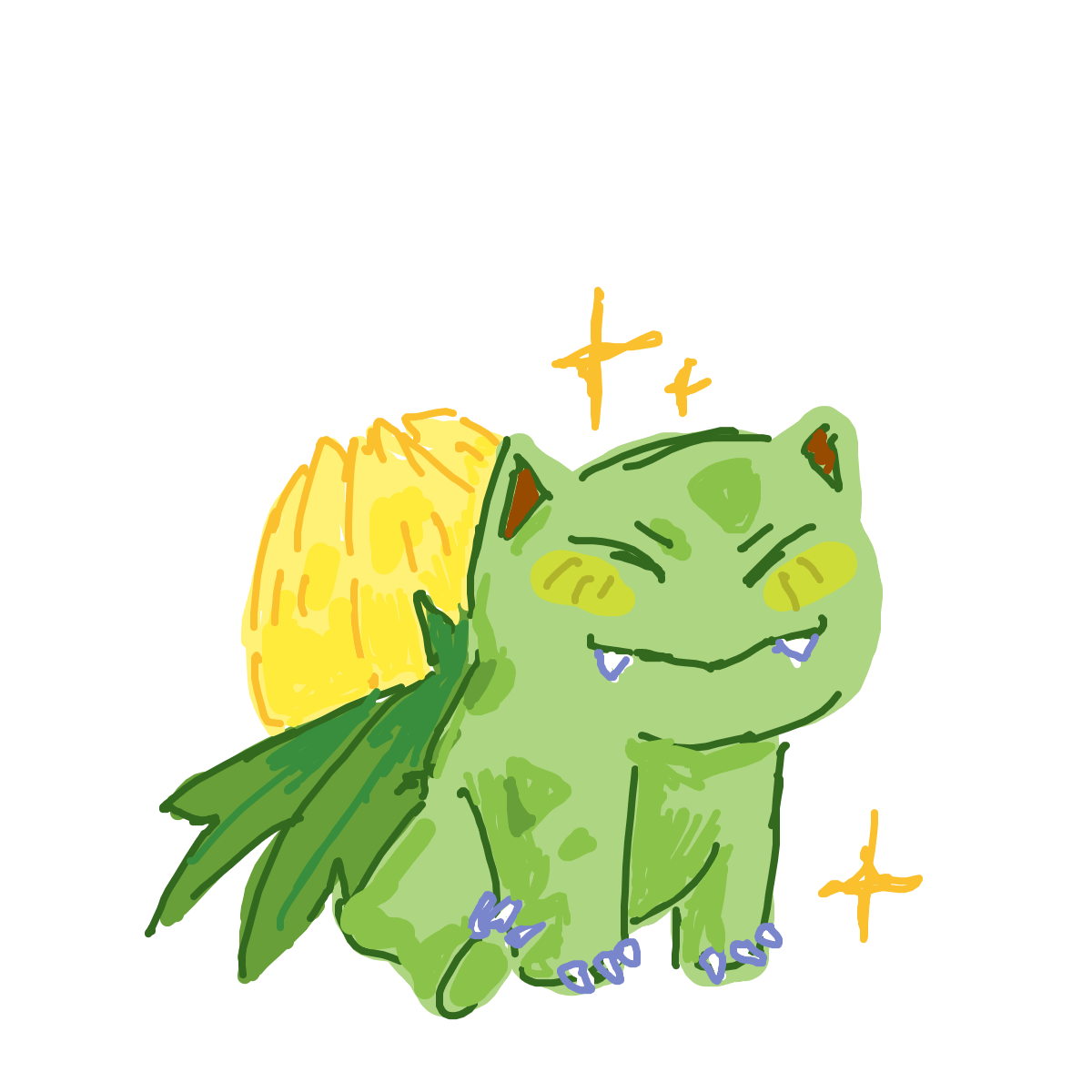 LimeSloth's drawing of Ivysaur — Pokémon fan art on Sketchdex