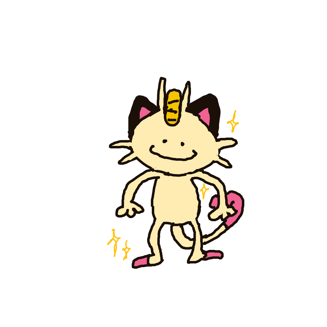 LimeSloth's drawing of Meowth — Pokémon sketch on Sketchdex