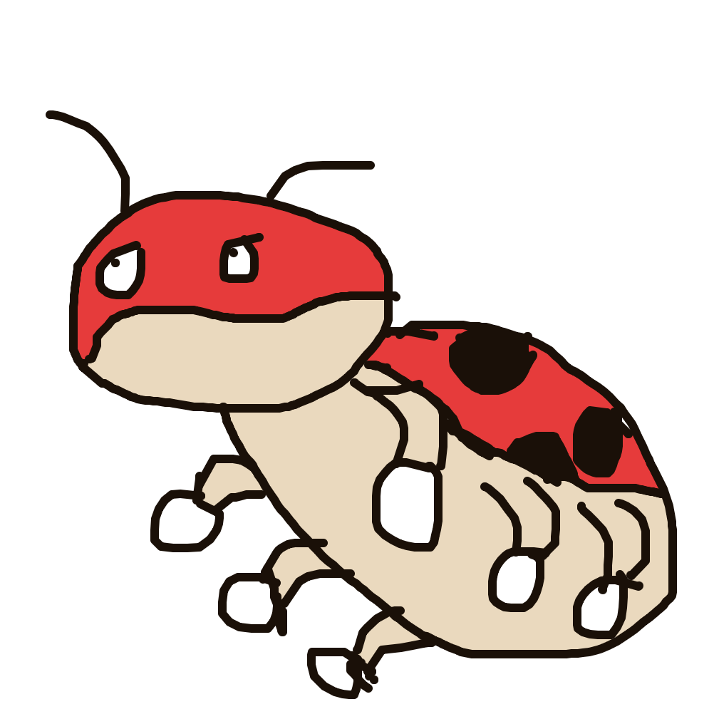 0WhiteRaven's drawing of Ledyba — Pokémon sketch on Sketchdex