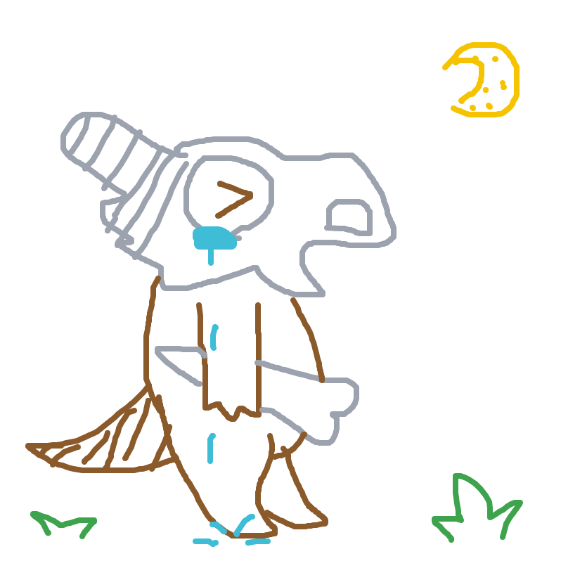 Justasodacan's drawing of Cubone — Pokémon sketch on Sketchdex