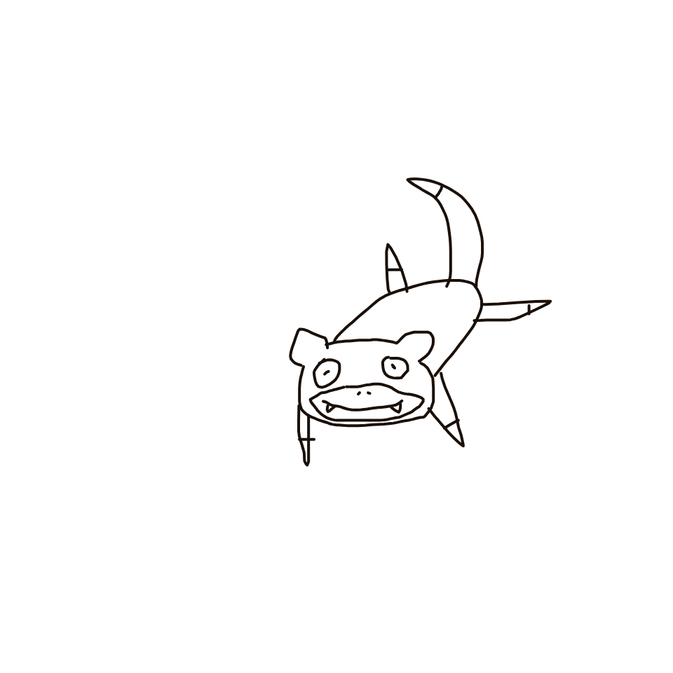 VioletDewgong407's drawing of Slowpoke — Pokémon sketch on Sketchdex