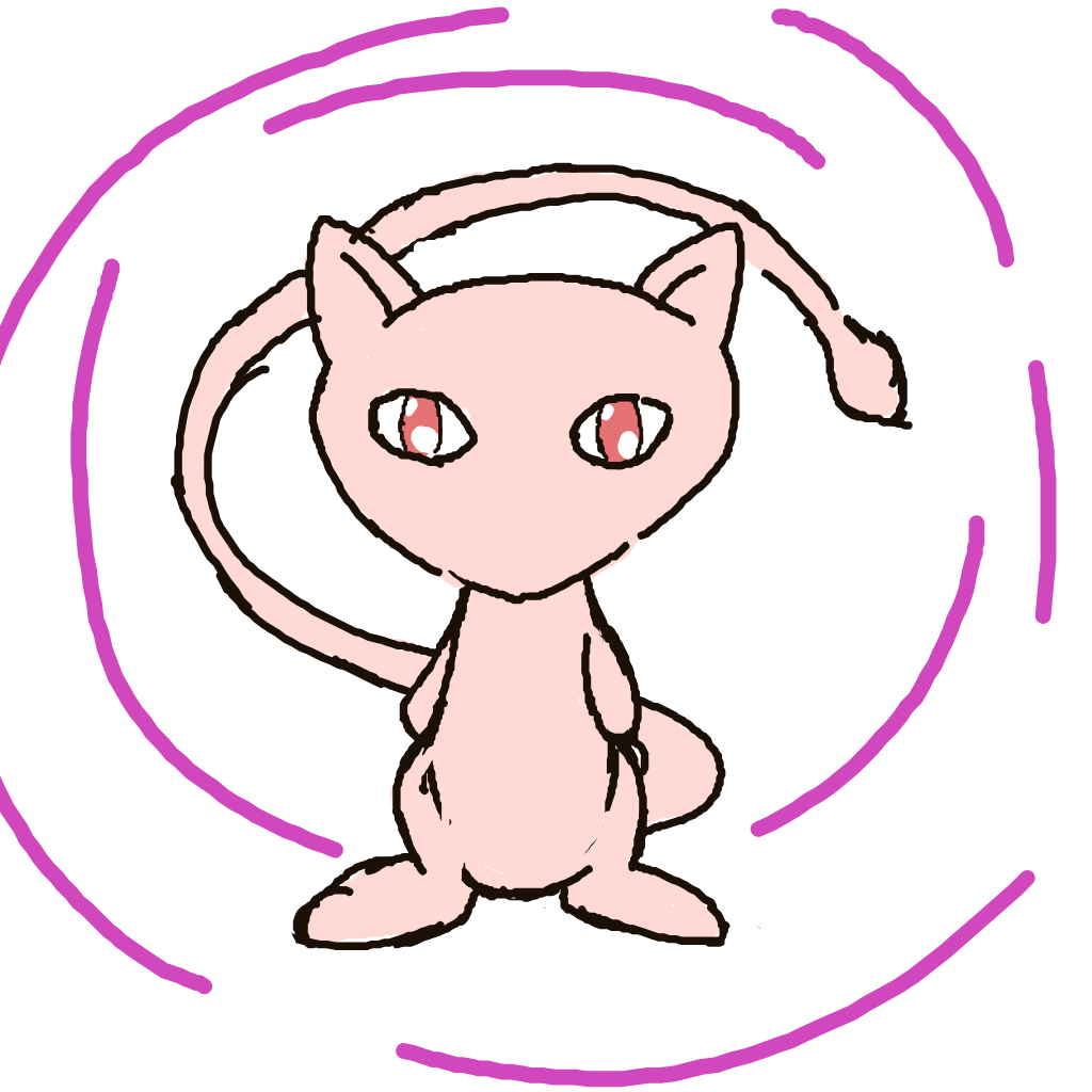 BlazingLapras119's drawing of Mew — Pokémon sketch on Sketchdex