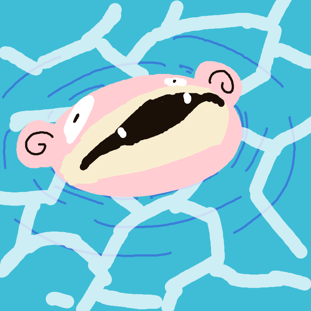 BlazingLapras119's drawing of Slowpoke — Pokémon sketch on Sketchdex