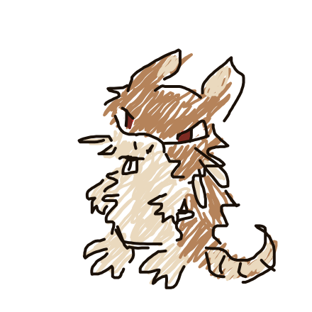 shitposting's drawing of Raticate — Pokémon sketch on Sketchdex