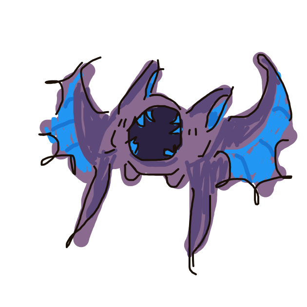 shitposting's drawing of Zubat — Pokémon sketch on Sketchdex