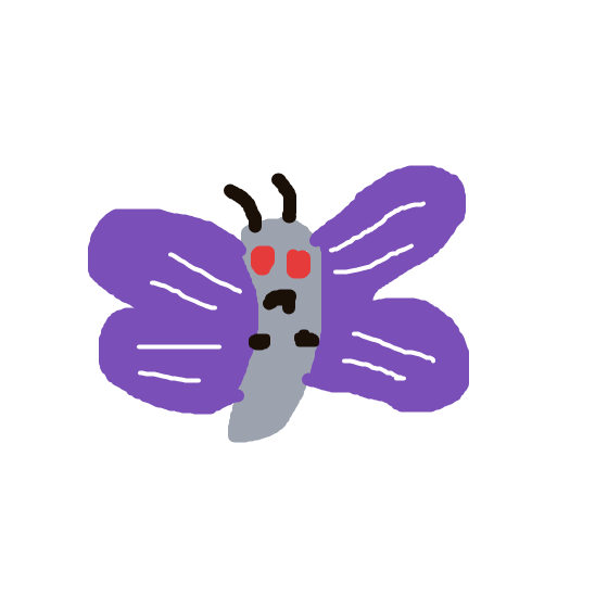 Darkcowzzz's drawing of Venomoth — Pokémon sketch on Sketchdex