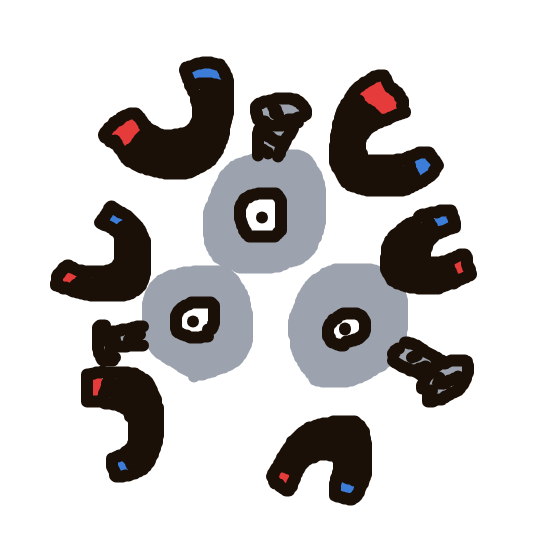 Darkcowzzz's drawing of Magneton — Pokémon sketch on Sketchdex