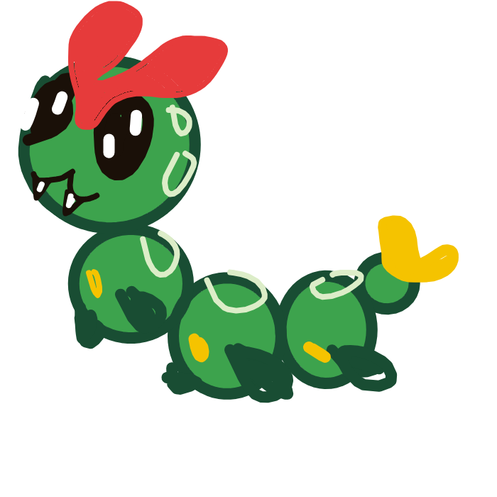 LuckyOmastar315's drawing of Caterpie — Pokémon sketch on Sketchdex