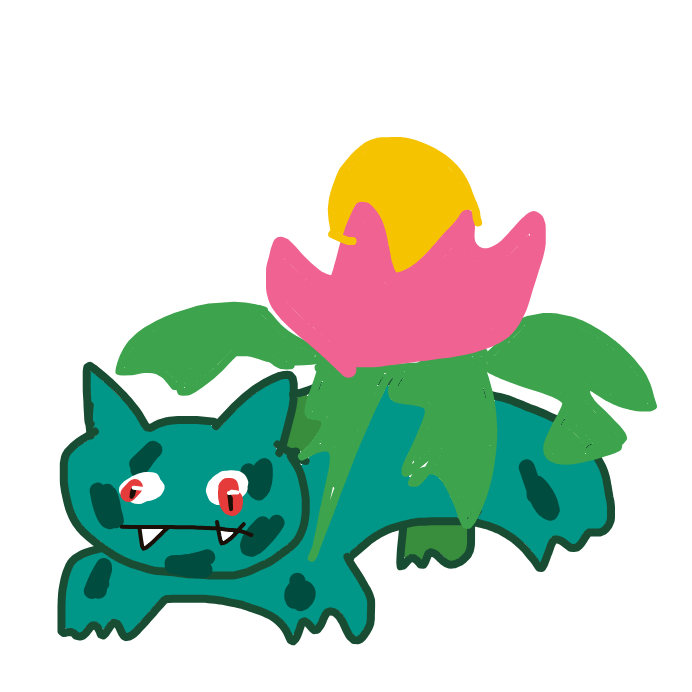 LuckyOmastar315's drawing of Venusaur — Pokémon sketch on Sketchdex
