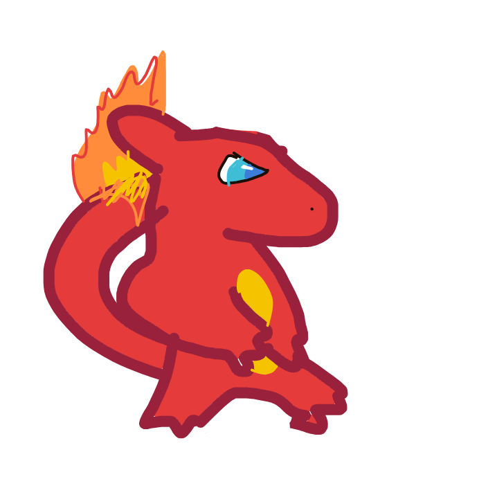LuckyOmastar315's drawing of Charmeleon — Pokémon sketch on Sketchdex