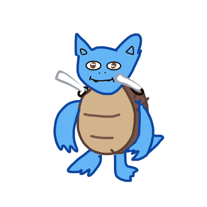 LuckyOmastar315's drawing of Blastoise — Pokémon sketch on Sketchdex