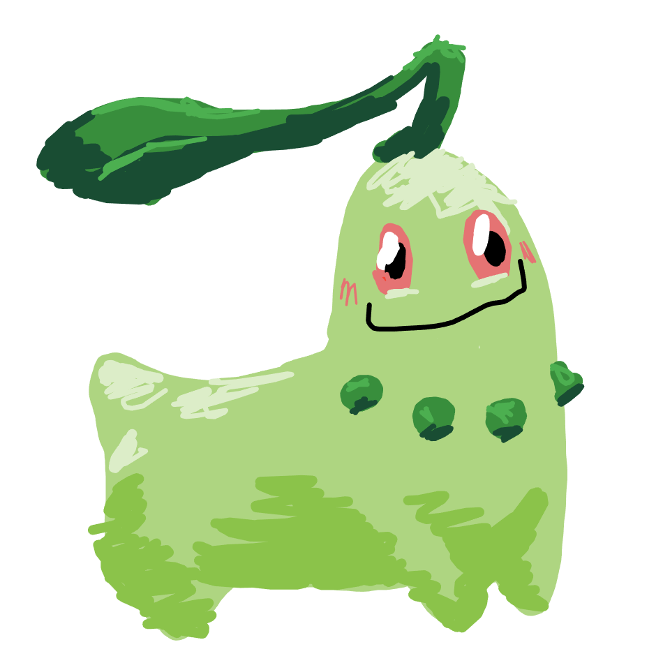 Pokemandrew's drawing of Chikorita — Pokémon fan art on Sketchdex