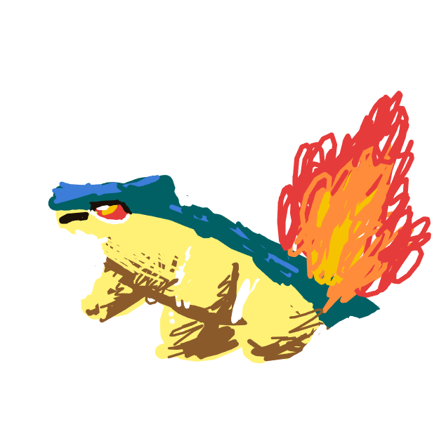 Pokemandrew's drawing of Quilava — Pokémon sketch on Sketchdex