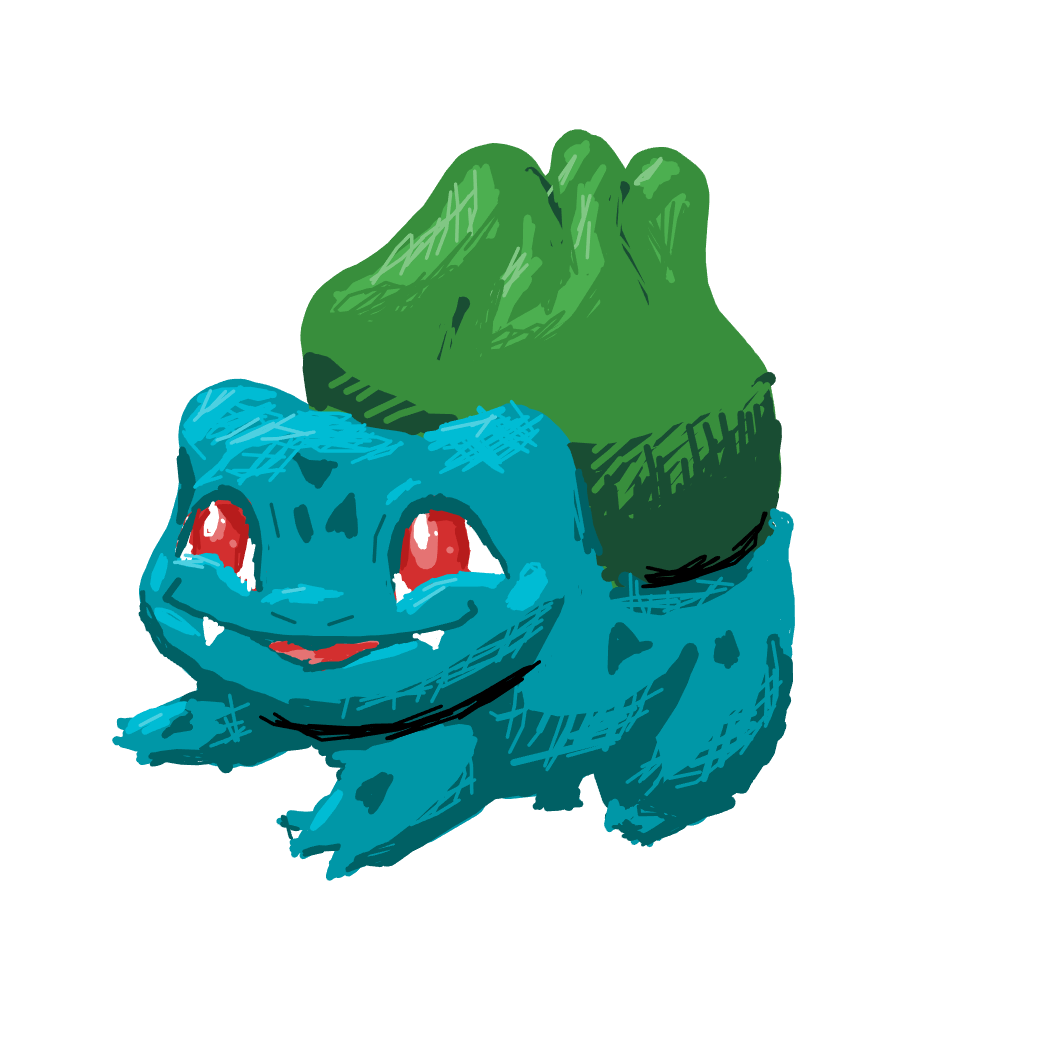 Pokemandrew's drawing of Bulbasaur — Pokémon fan art on Sketchdex