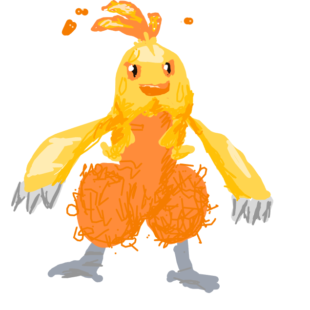 Pokemandrew's drawing of Combusken — Pokémon sketch on Sketchdex