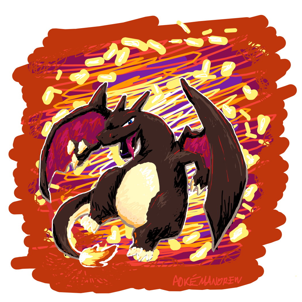 Pokemandrew's drawing of Charizard — Pokémon fan art on Sketchdex