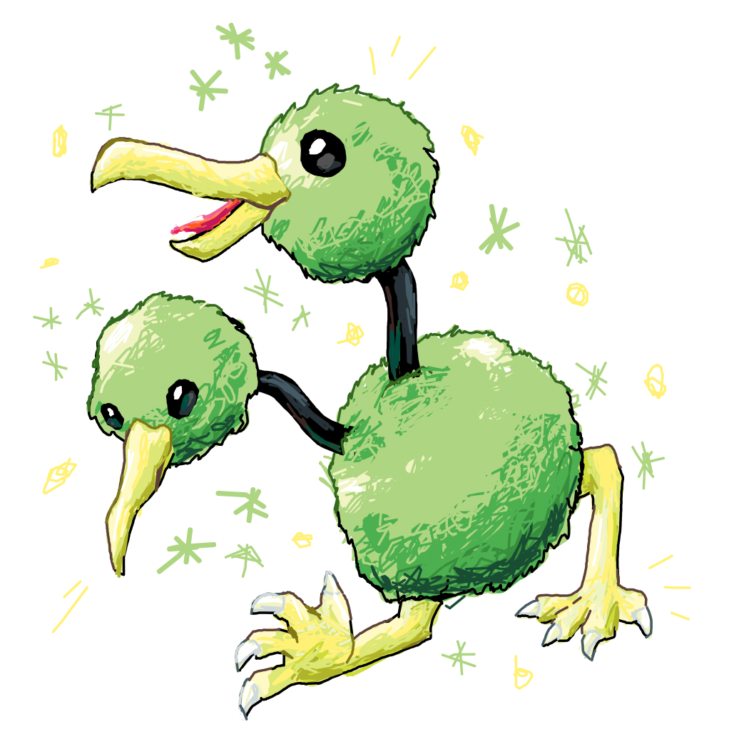 Pokemandrew's drawing of Doduo — Pokémon fan art on Sketchdex