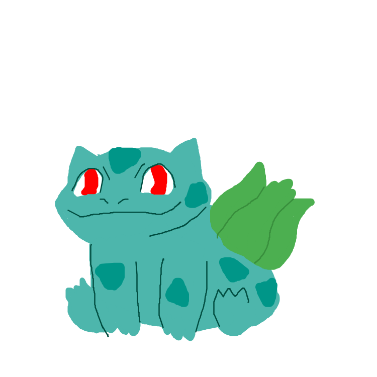 Typhio's drawing of Bulbasaur — top Pokémon sketch on Sketchdex